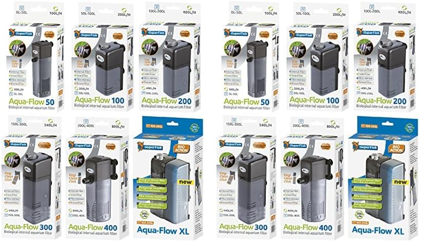 Superfish Aqua Flow 400 Filter 800L/H (Pack of 2)