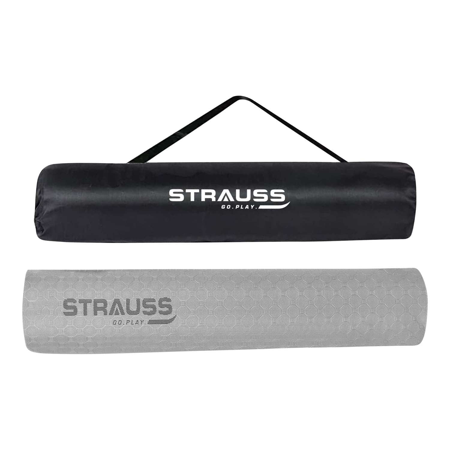 STRAUSS TPE Dual Layer Yoga Mat| Exercise Mat for Yoga,Pilates & Gym| Lightweight & Eco-Friendly Material | Yoga Mat for Women and Men |Ideal for Home Gym Workout |Includes Carry Bag | 4MM,(Grey) (B09TGTVH6G) Amazon Price History, Amazon Price Tracker