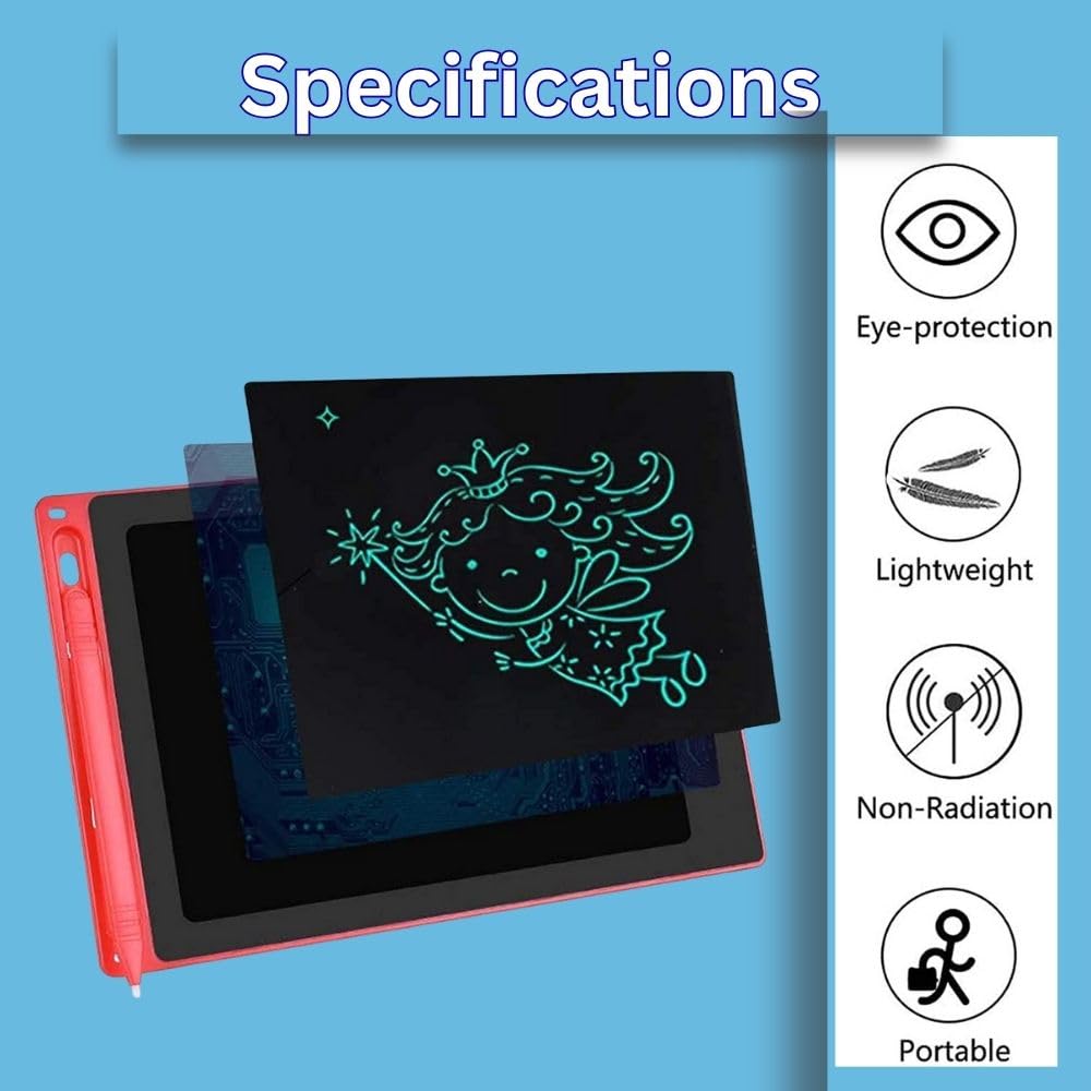 Sidhaarth Traders 1 Pcs of Digital LCD Writing Tablet for Kids, 8.5-Inch Doodle Board Educational Toy, Magic Board for Writing,Digital and Erasable Slate for Kids with Pen Random Color 2