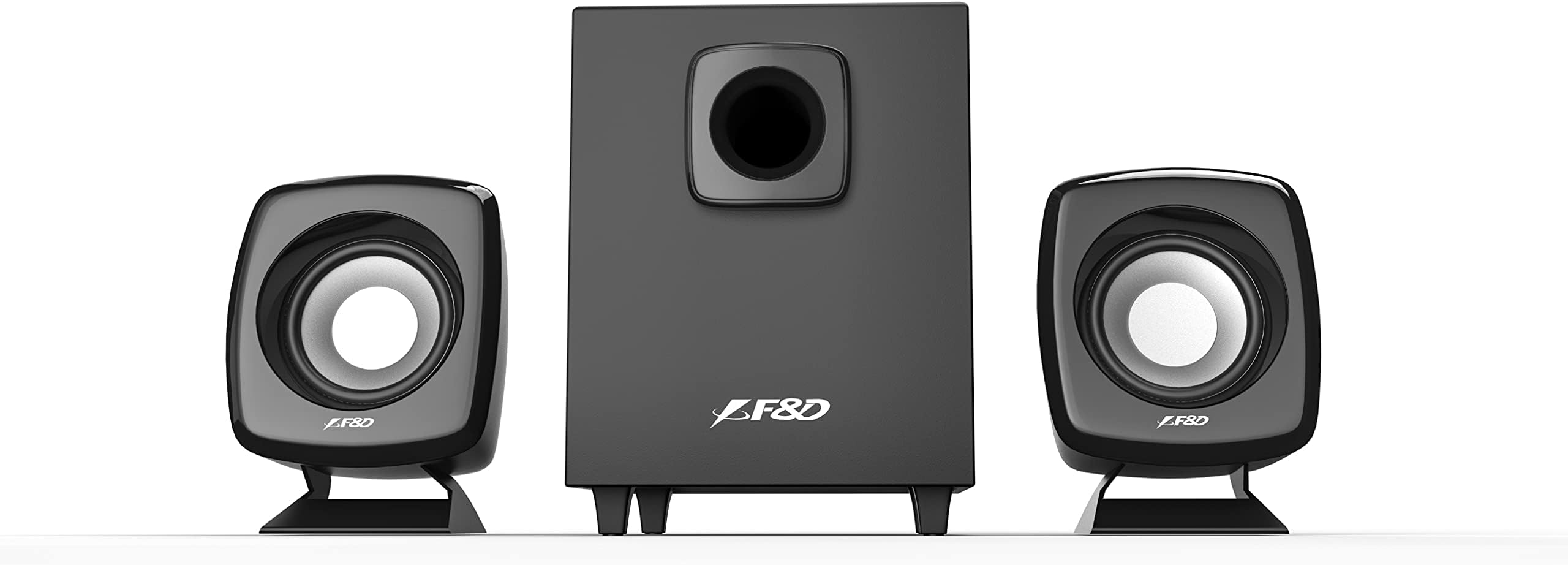 F&DF203BT 2.1 Channel Multimedia Speaker | Wireless Bluetooth Speakers | Satellite Speakers/USB/SD Card | Home Theatre | Speaker for Laptop, Pc & Mobile