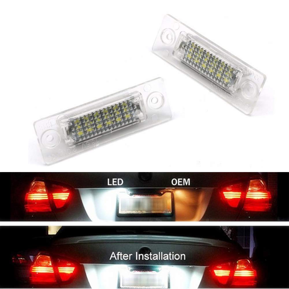 2X Auto Number License Plate Light Car Parking Exterior Lamp
