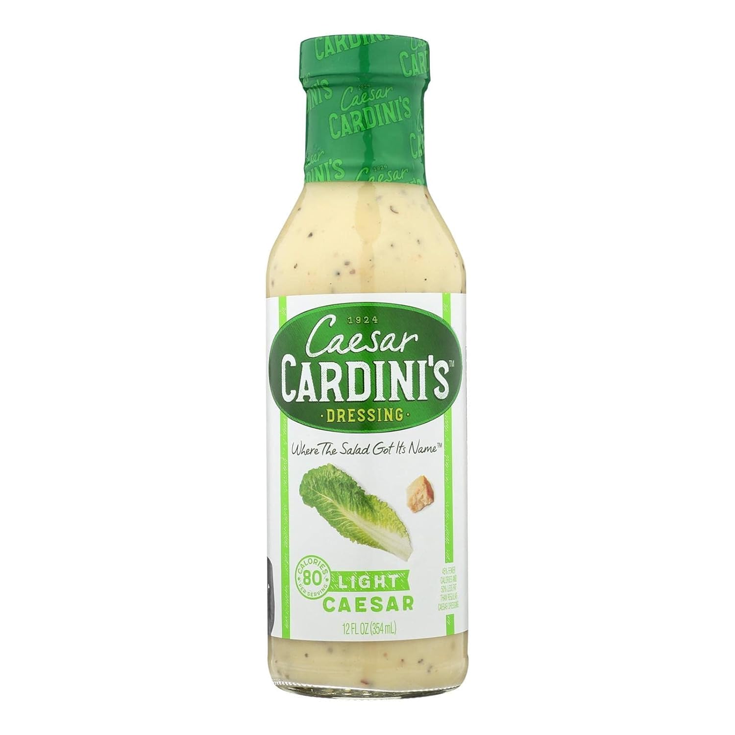 Cardini's Light Caesar Dressing, 12-ounce Bottles (Pack of 6)