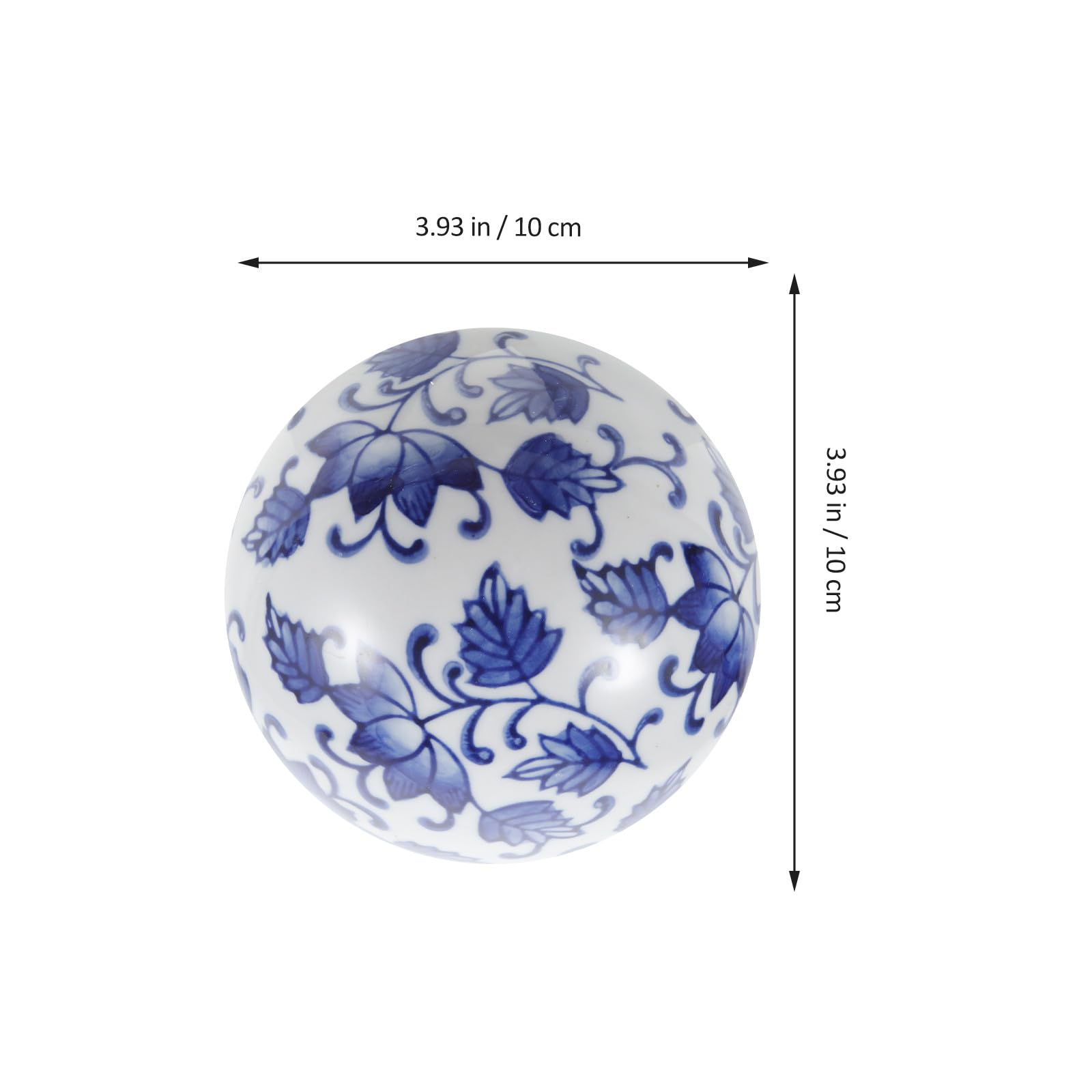 OUNONA Boules Flottantes en Céramique Lot de 3 Sphères Blanches 10 CM pour Décoration Intérieure Extérieure Piscine et Centre de Table Plusieurs Styles