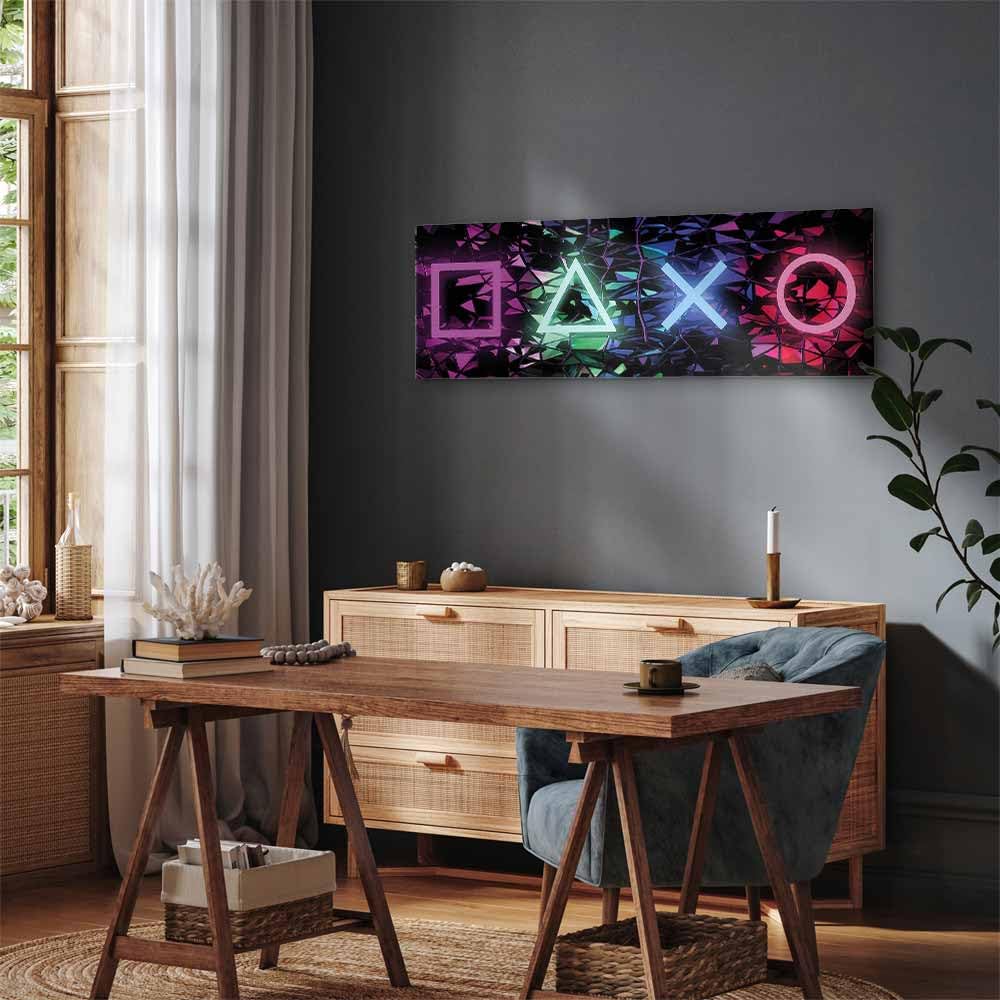 murando - Akustikbild Jugendzimmer Gaming, 135x45 cm, 1-teilig, Wohnzimmer | Verbessert Raumakustik, reduziert Hall, ideal fürs Büro oder Wohnzimmer, hochwertige Verarbeitung, schnelle Montage, stilvoll