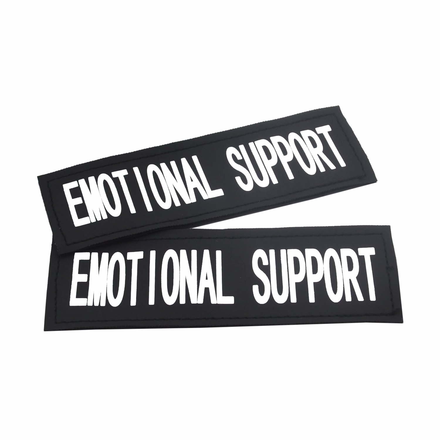 2 Pack Reflective Service Dog Patches with Hook Back for Pet Collar Vest Harness - 3 Sizes