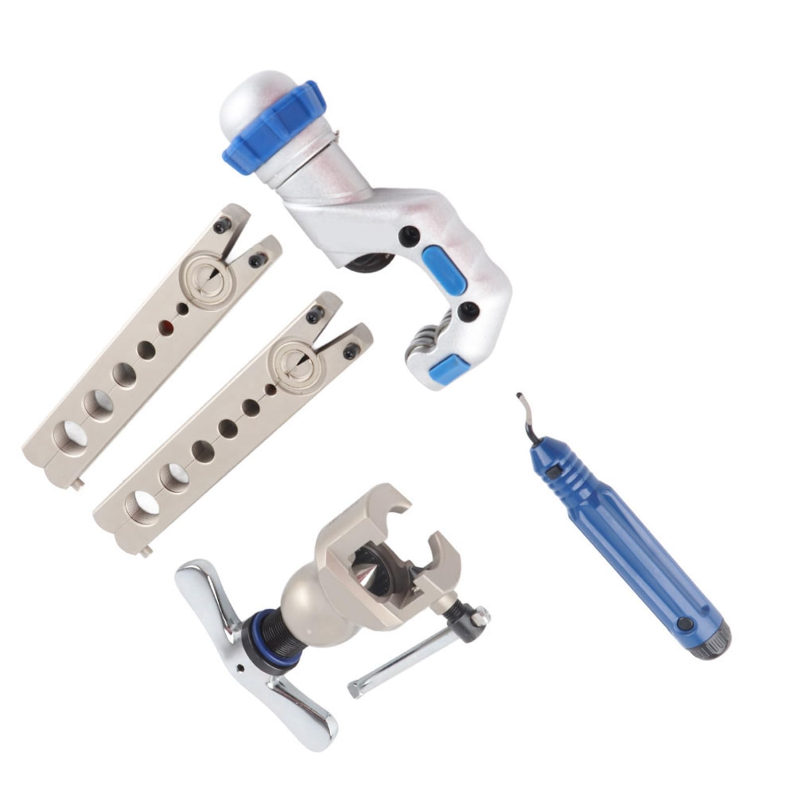 Cryfokt WK‑806Ft L Juego de Herramientas de Abocardado de Trinquete para Expansor de Tubo Cónico Excéntrico de Refrigeración - Kit de Herramientas de Abocardado Eficiente y Resistente para