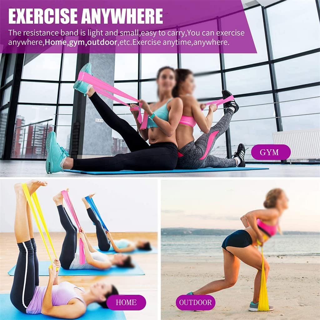 Opaska do ćwiczeń fitness pilates Pilates elastyczny trening elastyczny gumowy zespół Drawcord 150 cm/15 m akcesoria do siłowni