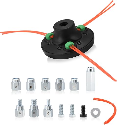 Envanptaz Universal Weed Eater Head, Fast Load Replacement String Trimmer Head with Bolts & Nuts - Weed Wacker Heads for Echo, Ego, Dewalt, Stihl, Husqvarna, Includes 12pcs 0.095" Trimmer Line