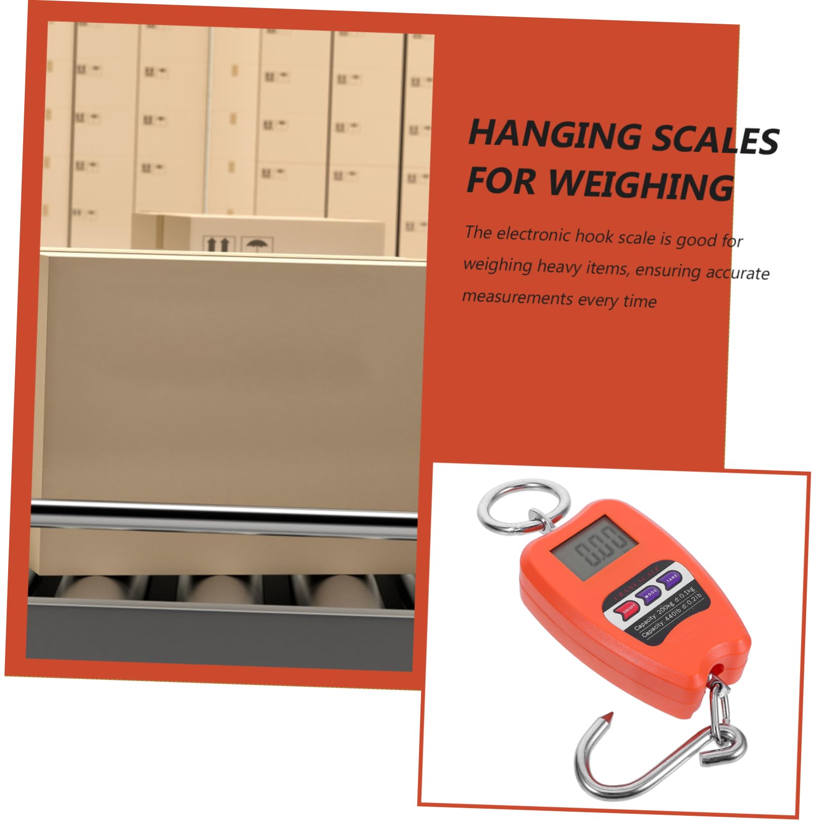 Mini Balance Numérique Pour Peser Le Poisson 200 Kg Pour Bagages Portable Facile À Utiliser