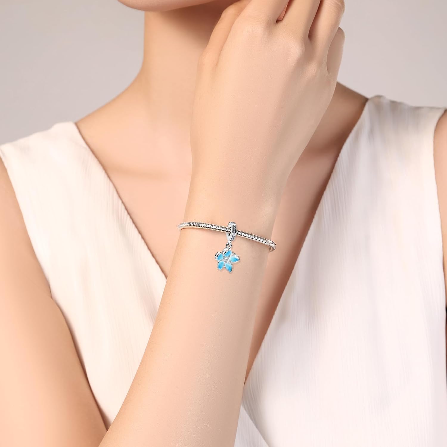 PARCOM Charms 925 Sterling Silver for Bracelets and Necklace Pendant Bead Charm Mother's Day Jewelry for Women Gold - Image 4