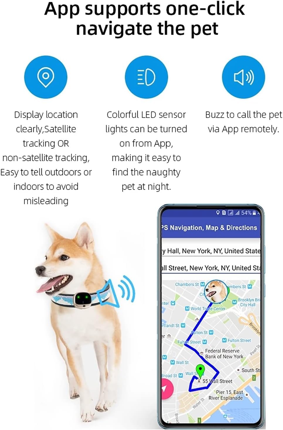 Valla inalámbrica GPS para perros, sistema eléctrico recargable de contención de mascotas con collar de seguimiento, alarma de batería baja, tecnología impermeable para mayor seguridad