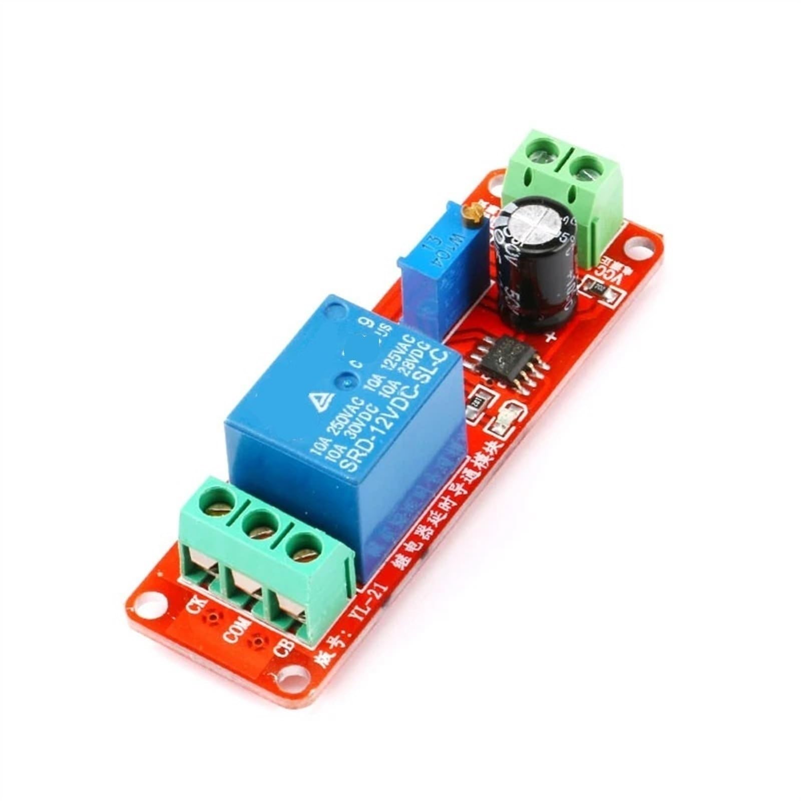 Relais de temporisation NE555 interrupteur minuterie réglable DC 5V 12V