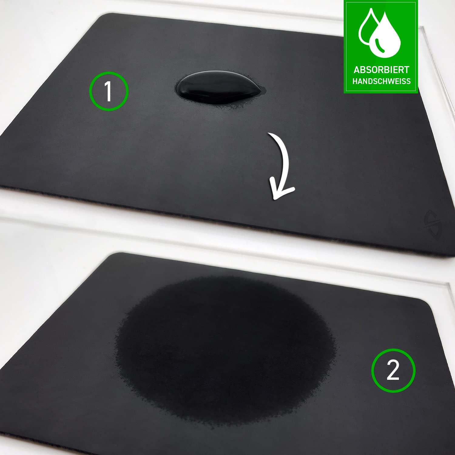 SensoryBoost DIY Grip Tape 4 x Pads - Rutschfeste, Schweißabsorbierende Aufkleber , Ultra Dünn & Selbstklebend – Griffband Zubehör für Maus, Tastatur, Smartphone & Controller