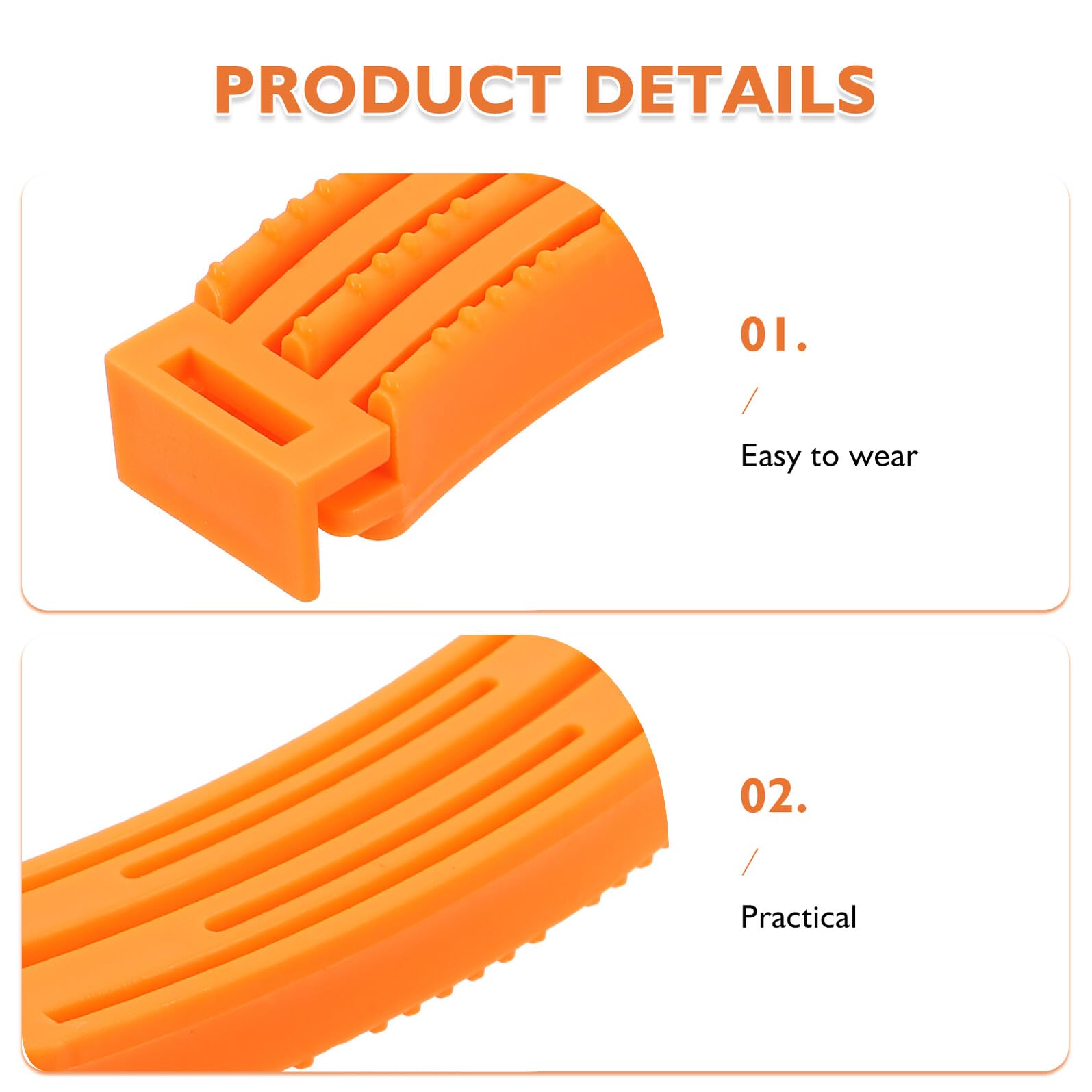 Rizadores de Base para Cabello Naranja 20 Piezas de Plástico
