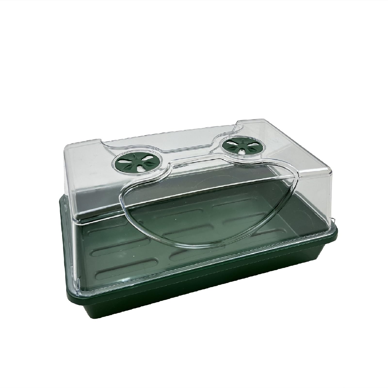 Oakland Gardens Medium Seed Propagator with Shatterproof Lid – Adjustable Ventilation, UV-Stable, Durable Plastic | 37.5x23.5x16cm | Ideal for Indoor & Outdoor Seed Germination | Pack of 3