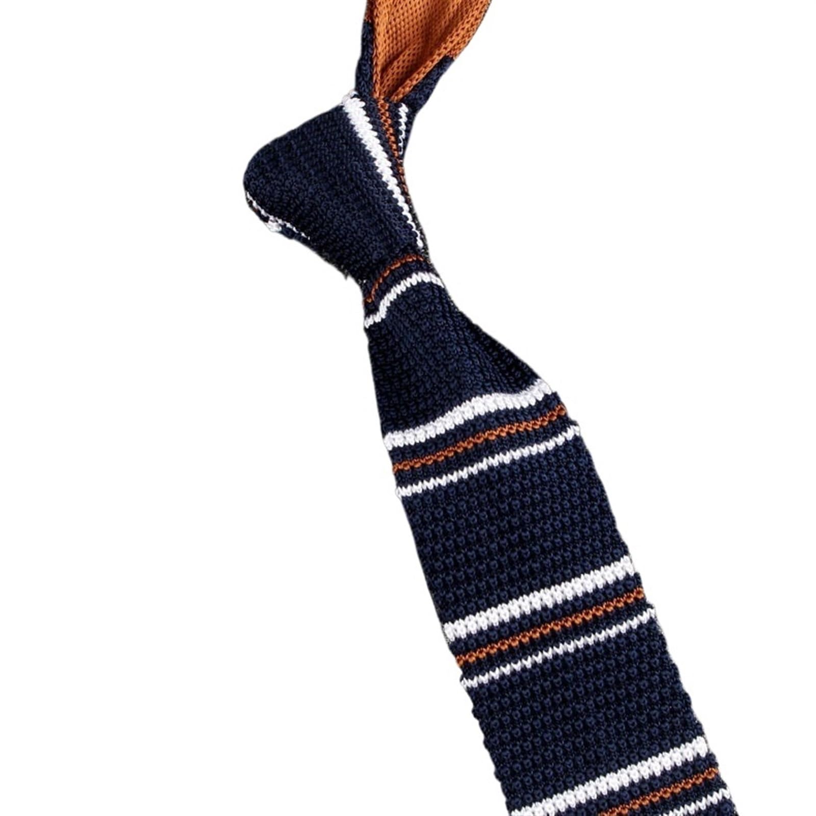 Générique cravate pour homme Cravates en tricot Cravate décontractée for garçons et filles, cravate rayée tricotée, de mariage for marié, vêtements cou for hommes
