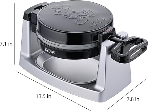 Miniatura 9 de Mickey Mouse Waffle and Donut Maker con 3 juegos de platos de cerámica antiadherentes extraíbles