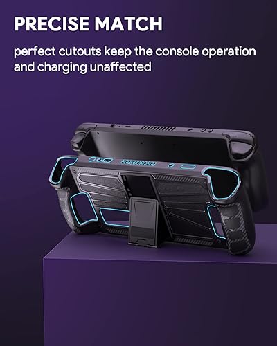 Miniatura 7 de Anywest Protective Case for Steam Deck, TPU and PC Protective Cover Case with Adjustable Kickstand, Four-Angle Stand Base Protector, Non-Slip,