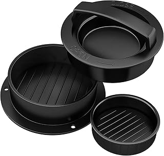 gotyou Presse à Burger, 3 en 1 Presse à Hamburger, Kit de Moule à Hamburger, Presse Viande Burger, Kit de Moule à Hamburger antiadhésif, pour Hamburgers/Barbecue/Galettes/Boulettes de Viande