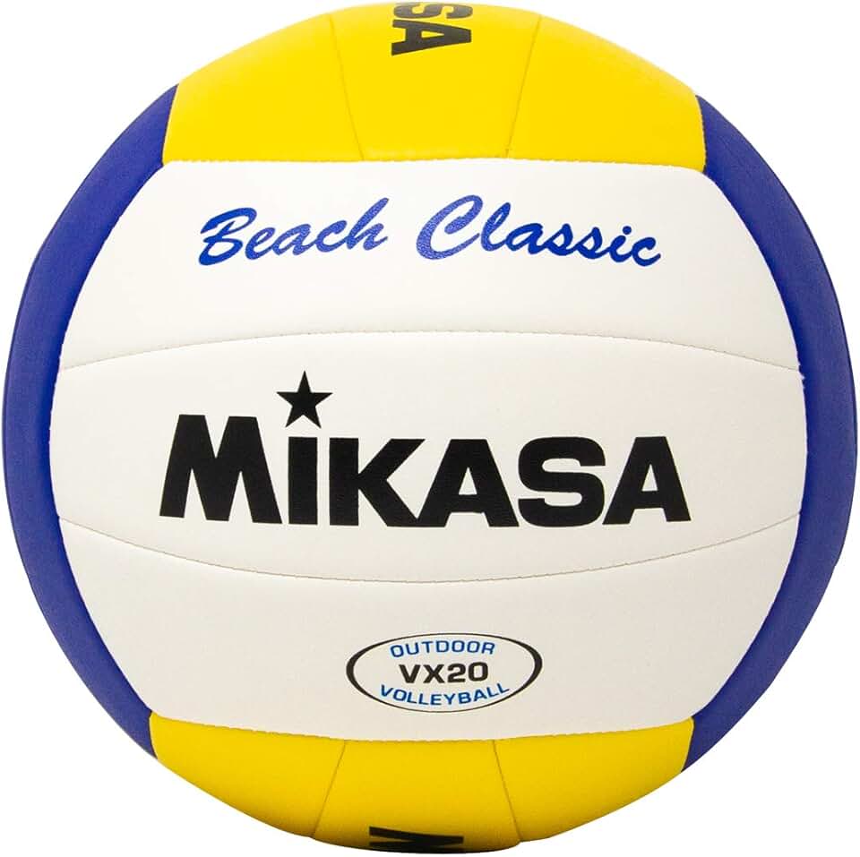 Mikasa VX20 Beach Classic Volleyball White