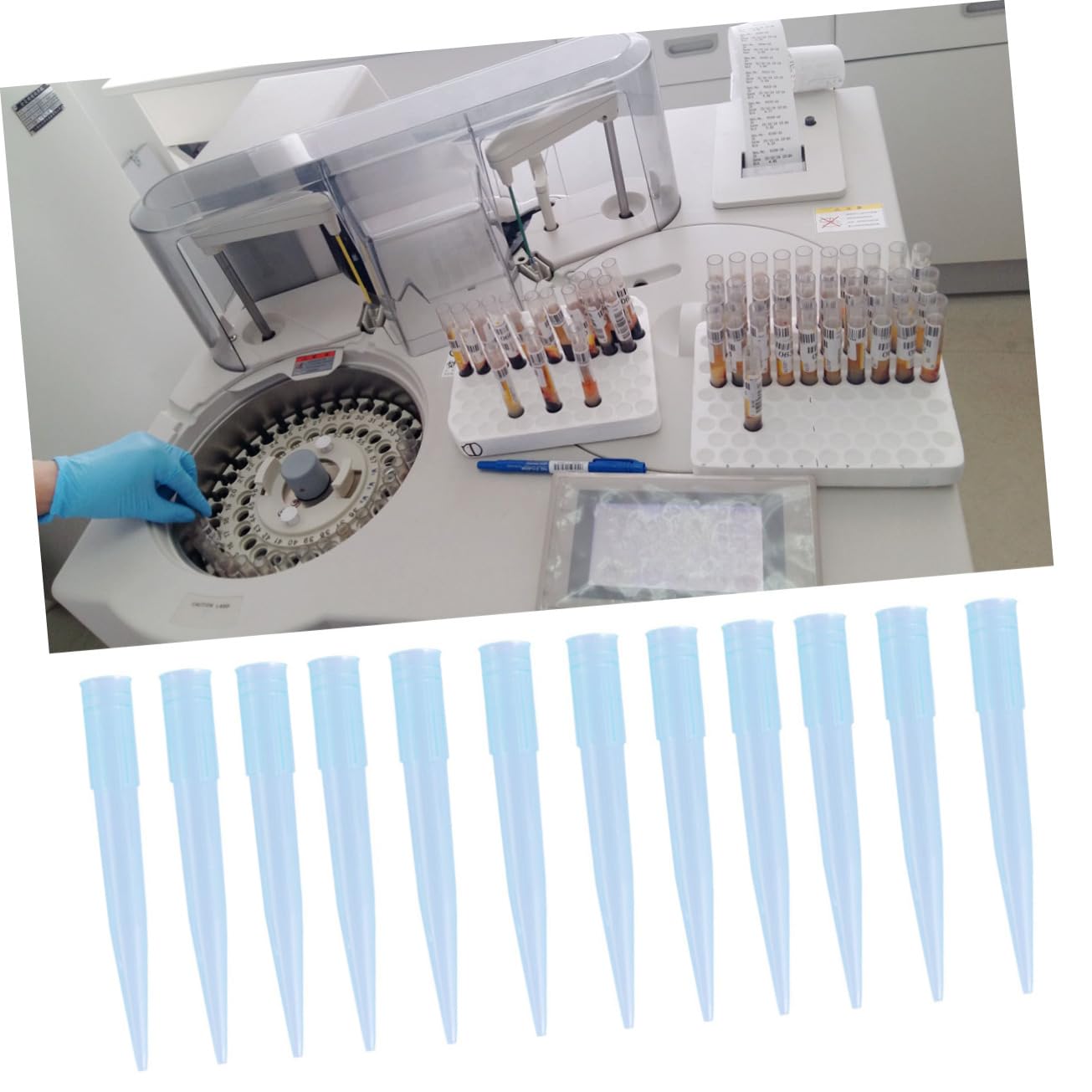 500pcs Liquid Pipettor Tips Plastic Nozzle for Lab Use Soft Flexible Design for Efficient Liquid Transfer Compatible with Standard Pipettes