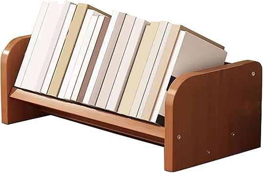 Bamboo Desk Shelf, Angled Desktop Shelves Bookshelf, Organizer for Top of Desk, Tabletop Storage for Bedroom Office Study15.7in/40cm