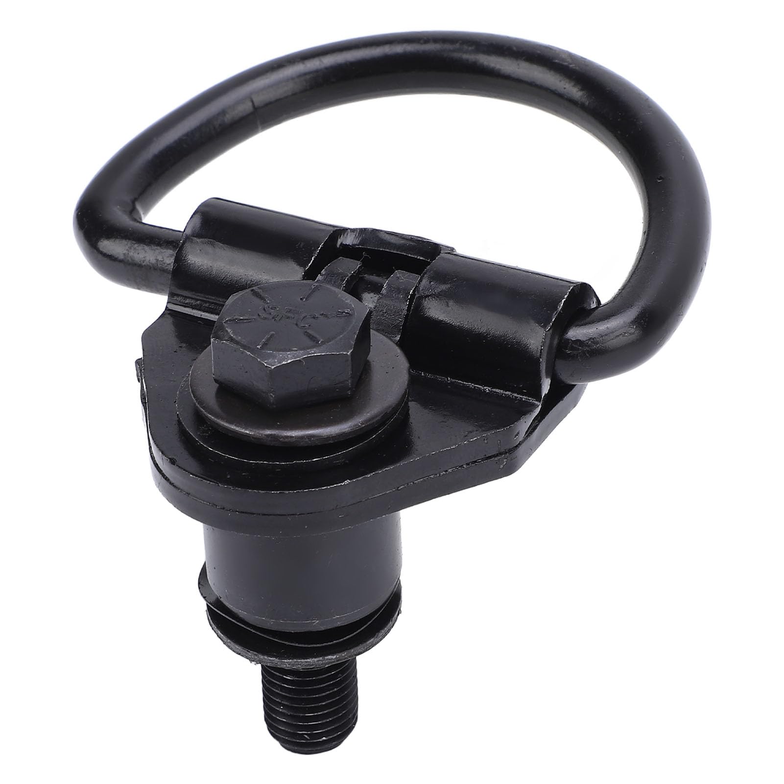 Naroote Ganchos de Anillo en D con Revestimiento Inoxidable de Acero Negro para Furgoneta de Carga, 6 Ganchos de Amarre para -150-250 -350 2015-2024, Aptos para Cargas Pesadas y Condiciones Duras