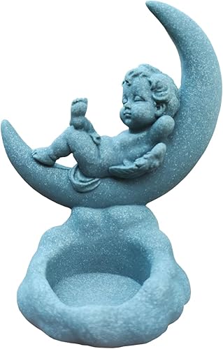 Miniatura 10 de livelyfish Estatua de ángel guardián, pequeña figura de querubín rezando, alas de arenisca, escultura de ángel para acuario, hogar, pecera