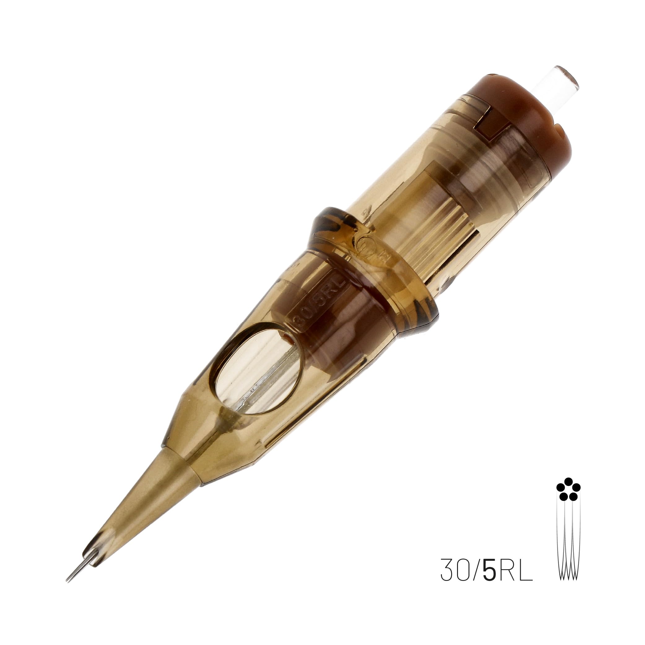 Kwadron - Tattoo Nadeln Set Cartridges 20 Stück #10 0.30mm Round Liner - Long Taper, 30/5RLLT - Tattoo Zubehör, Supplies Cartridge Machine Pens - Tintenfluss für Konturen, präzise Linien