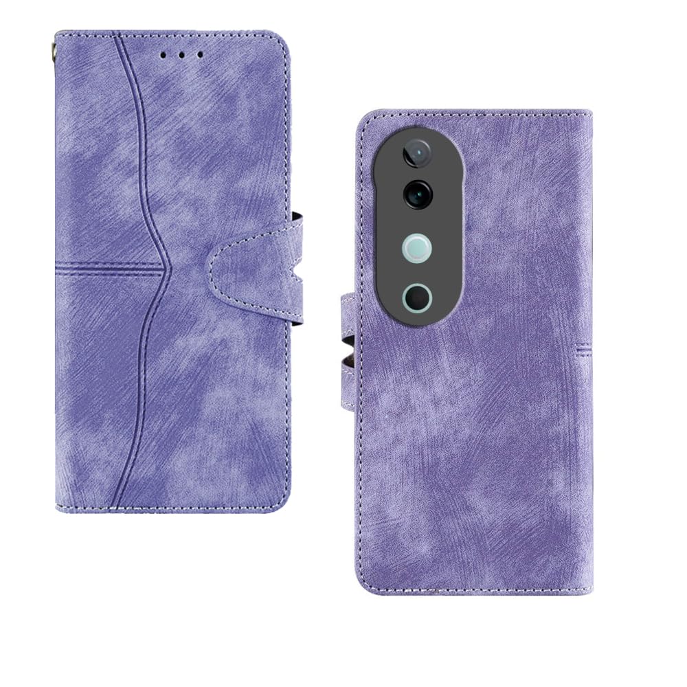 Inktree Vivo V40 5G Flip Cover | with Built in RFID Blocking Material | Card Pockets Wallet & Stand | Flip Cover for Vivo V40 5G - Purple (B0DF6BCVVW) Amazon Price History, Amazon Price Tracker