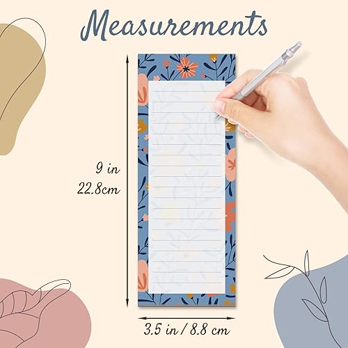 Miniatura 4 de MATICAN Lista de comestibles - Bloc magnético para refrigerador, paquete de 6 blocs de notas magnéticas, 60 hojas por bloc, 6 bonitos diseños