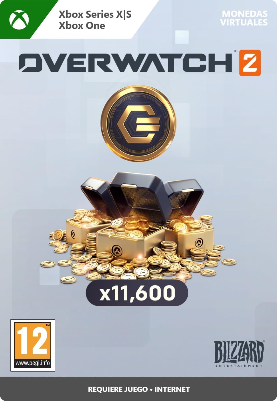 Overwatch 2 Coins - 10000 | Xbox One/Series X|S - Codice de descarga