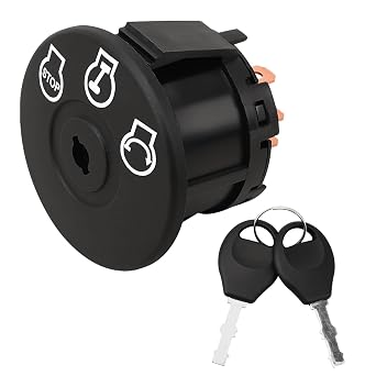 RAMATA 077-8076-00 Ignition Switch with 2 Keys Fit for Lawn Mower Bad Boy, Pup ZT Lightning MZ AOS CZT Outlaw Extreme Maverick BadBoy