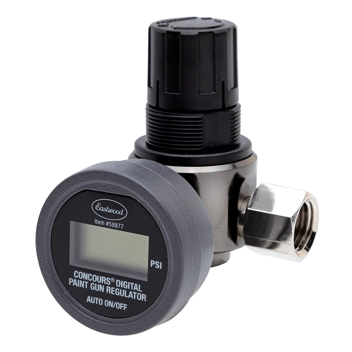 Eastwood Concours Digital Spray Paint Gun Regulator with Digital LCD Screen