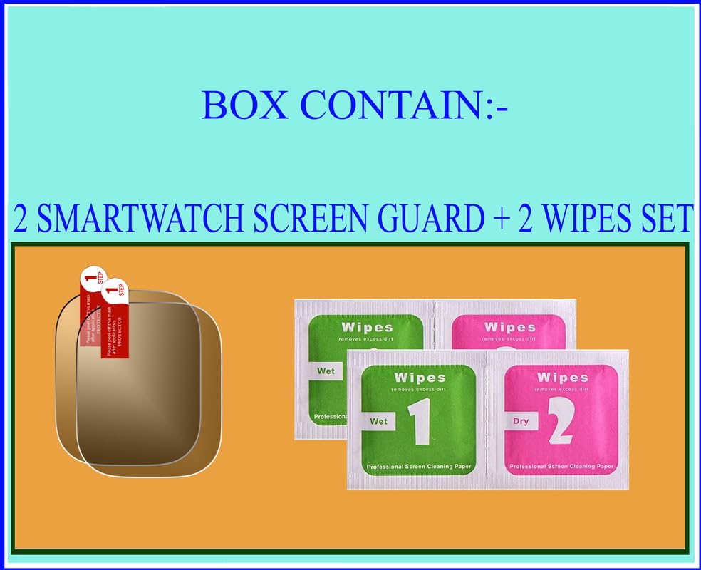 Image of DAFFIN Compatible for Fire bolt dream Smartwatch Screen Protector Guard (PACK OF 02) NK-001