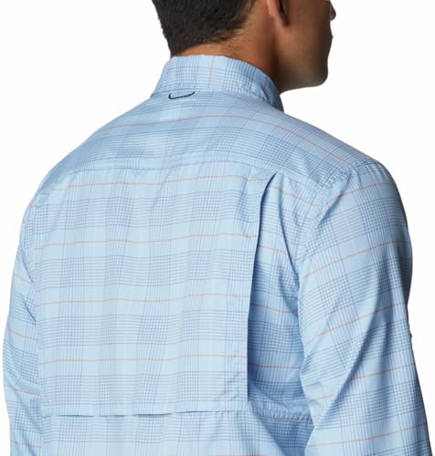 Image of Columbia Men Omni-Shade Silver Ridge Utility Lite Plaid Hiking and Trekking Long Sleeve Shirt