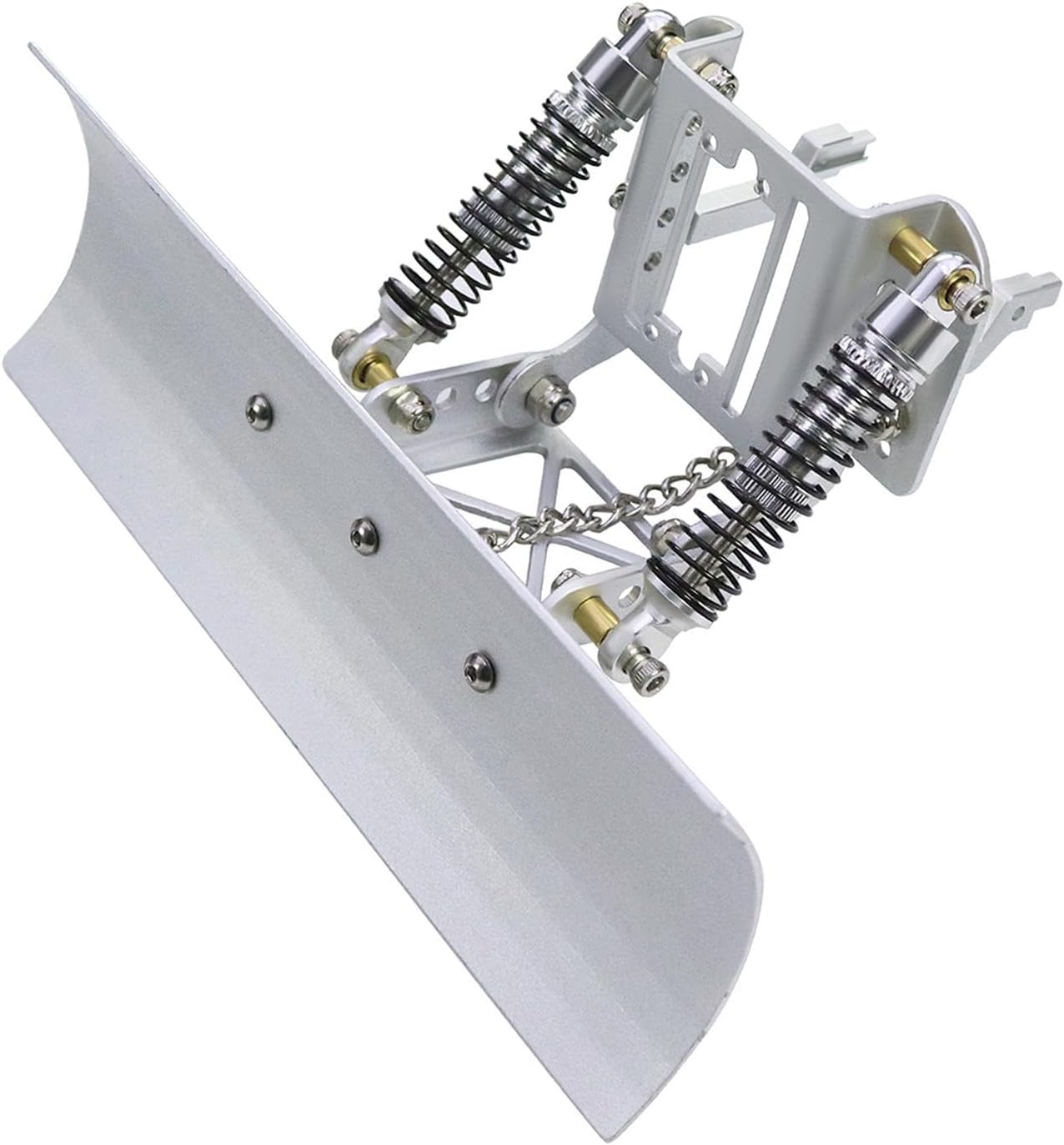 Colaxi 1/18 RC Metal Snow Plow Aluminum Alloy Front Snow Shovels Snowplow for TRX4M RC Car Trucks Accessories, Silver