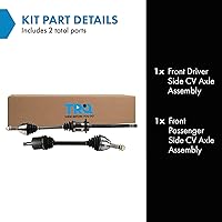 Vista 67 de TRQ Juego de conjunto de eje de transmisión CV delantero para conductor y pasajero, 2 piezas, compatible con Ford Explorer 4WD 95-01, Explorer AWD