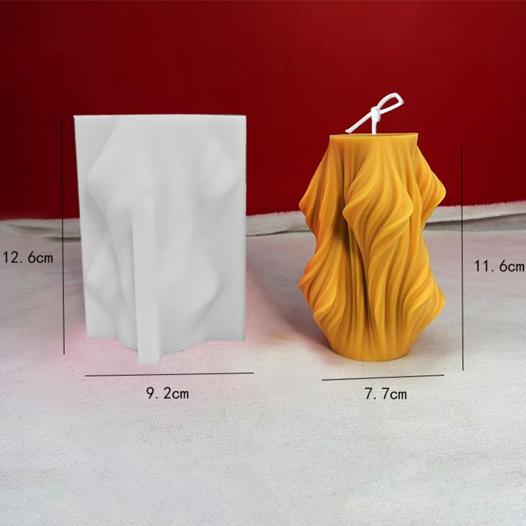 Cylinder Silicone Mold DIY Epoxy Resin Candle Mould Aromatherapy Candle Making Geometric Resin Gypsum Mold Decoration