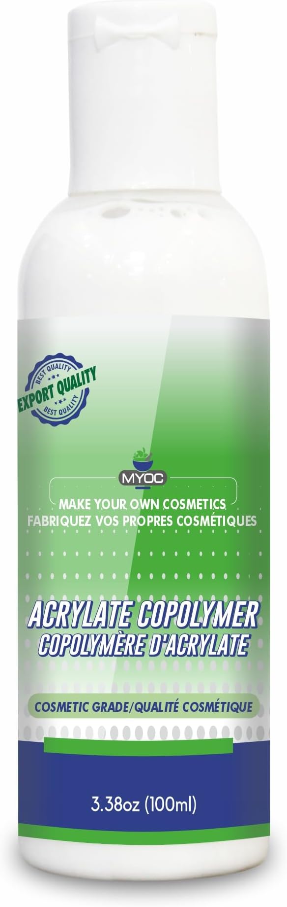 Acrylates Copolymer Liquid (100 ml / 3.38 fl oz) - Cosmetic Grade Film-Forming Thickening Agent for Gels Creams Hair & Skin Formulations