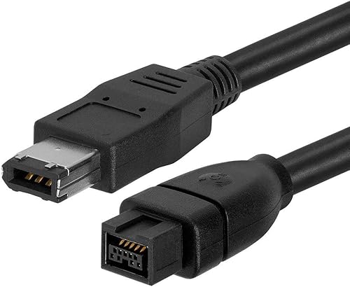 Vista 2 de Tripp Lite FireWire 800 IEEE 1394b Cable de alta velocidad (9 pines/6 pines) de 10 pies (F017-010), color negro
