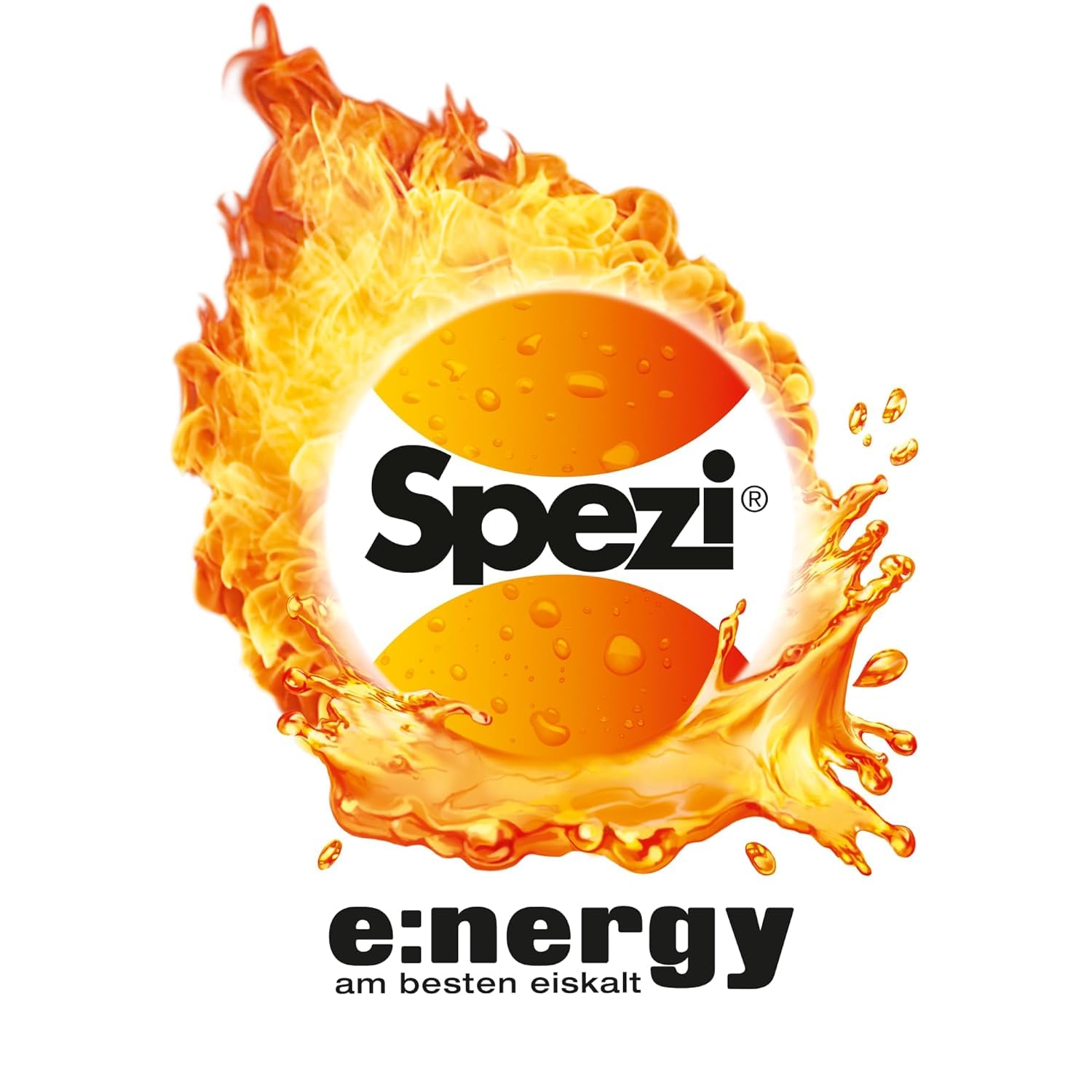 Spezi Energy Zero (24 x 0,33 l) – Energy Drink mit Cola & Orangen Geschmack, Zuckerfrei, mit Koffein, Taurin & Vitaminen