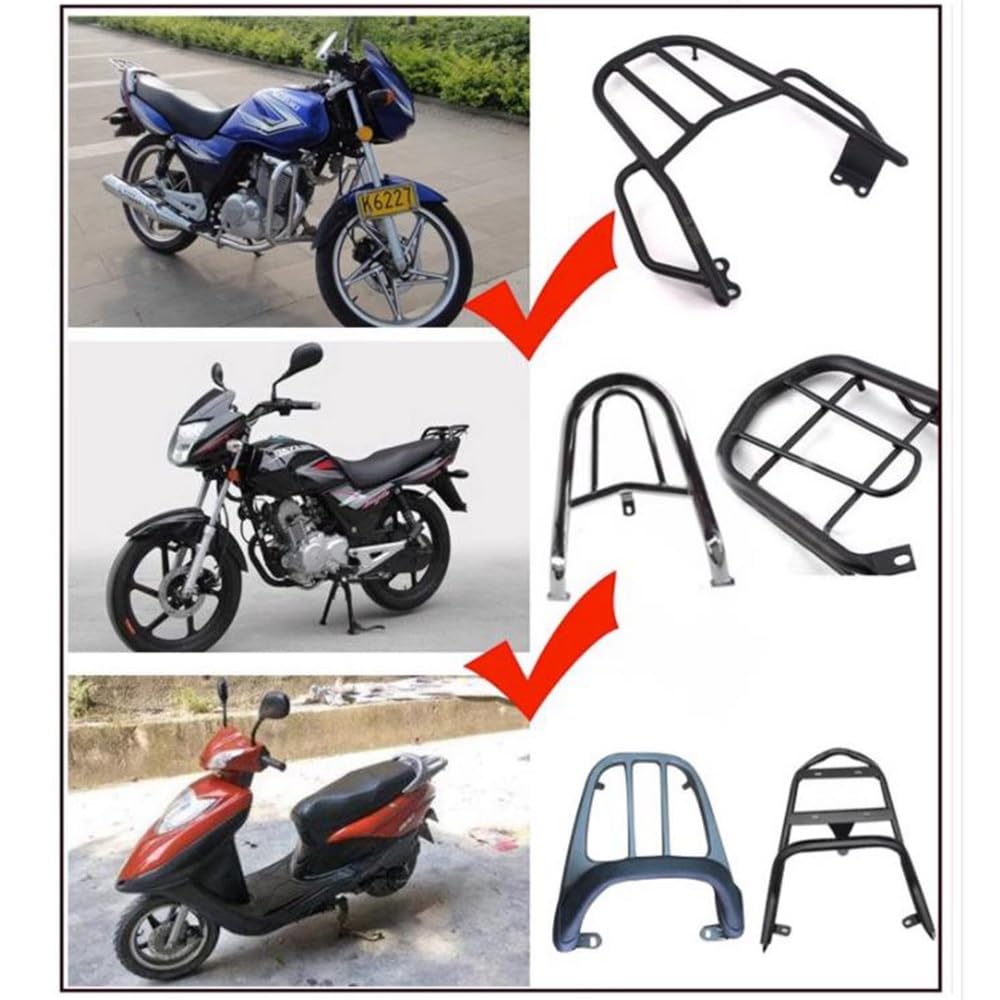NILZA Maleta Moto 45L Impermeable Baul para Moto, Baúl De Moto Top Case Scooter con Placa De Montaje Baúl Moto, Maletero Moto para Casco Equipaje (Color : Black+Sticker 4)