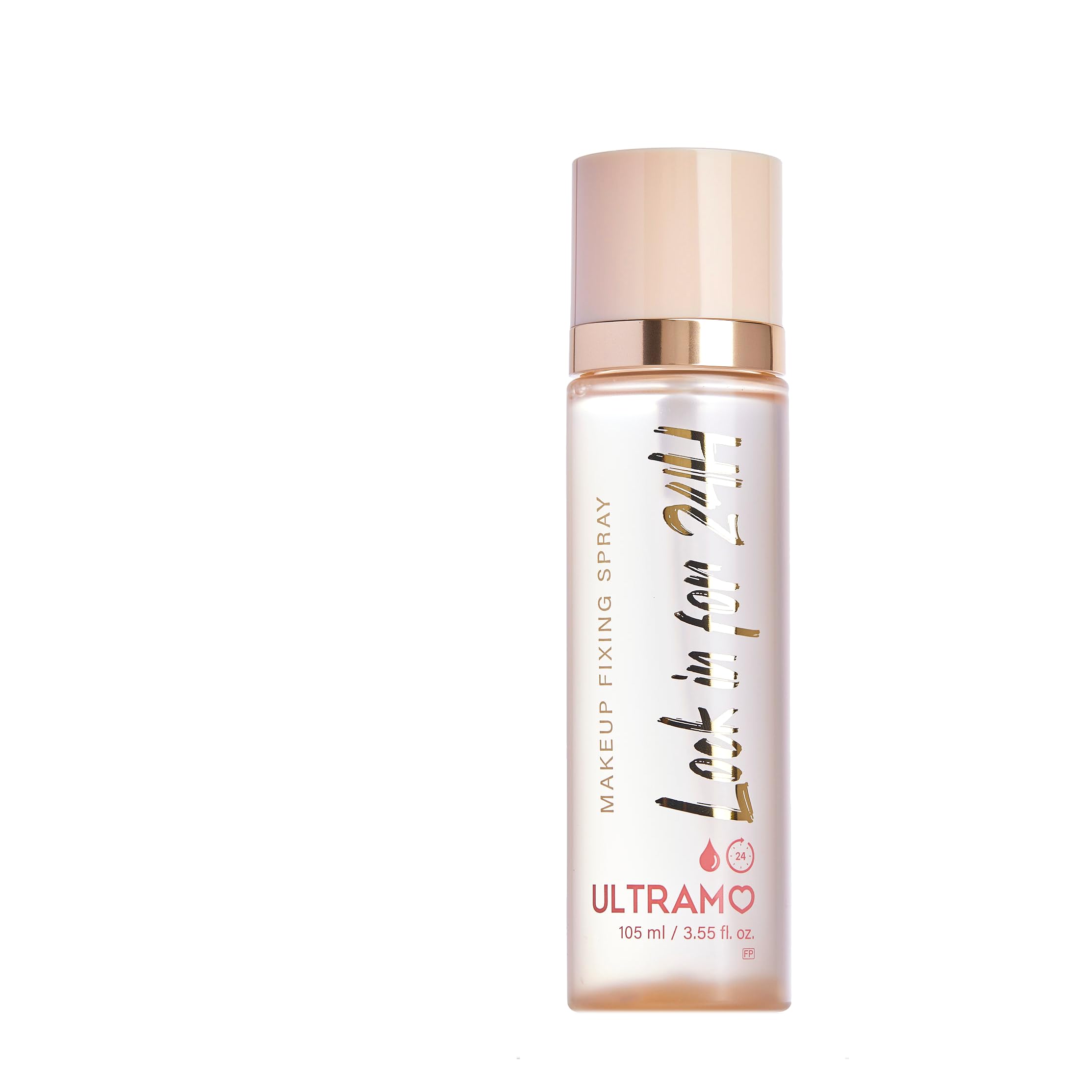 ULTRAMO Fijador de Maquillaje, Fijación Ultrafina, Spray Fijador de Maquillaje Profesional que Contiene áCido HialuróNico, Large Duración Hasta Por 24 Horas, Infallible 3second Setting Spray