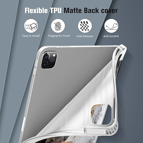 Miniatura 6 de Fintie SlimShell - Funda para iPad Pro de 11 pulgadas (4  3 generación) 20222021  Funda trasera de TPU suave y flexible con soporte para lápiz,