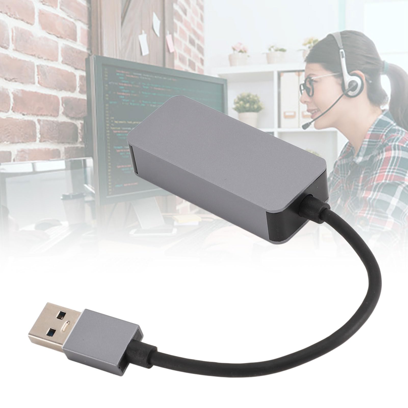 Adattatore da USB a Ethernet, Scheda di Rete Gigabit RJ45 da 2,5 G, Chip RTL8156B, per XP, OS X, con Guscio in Lega di Alluminio