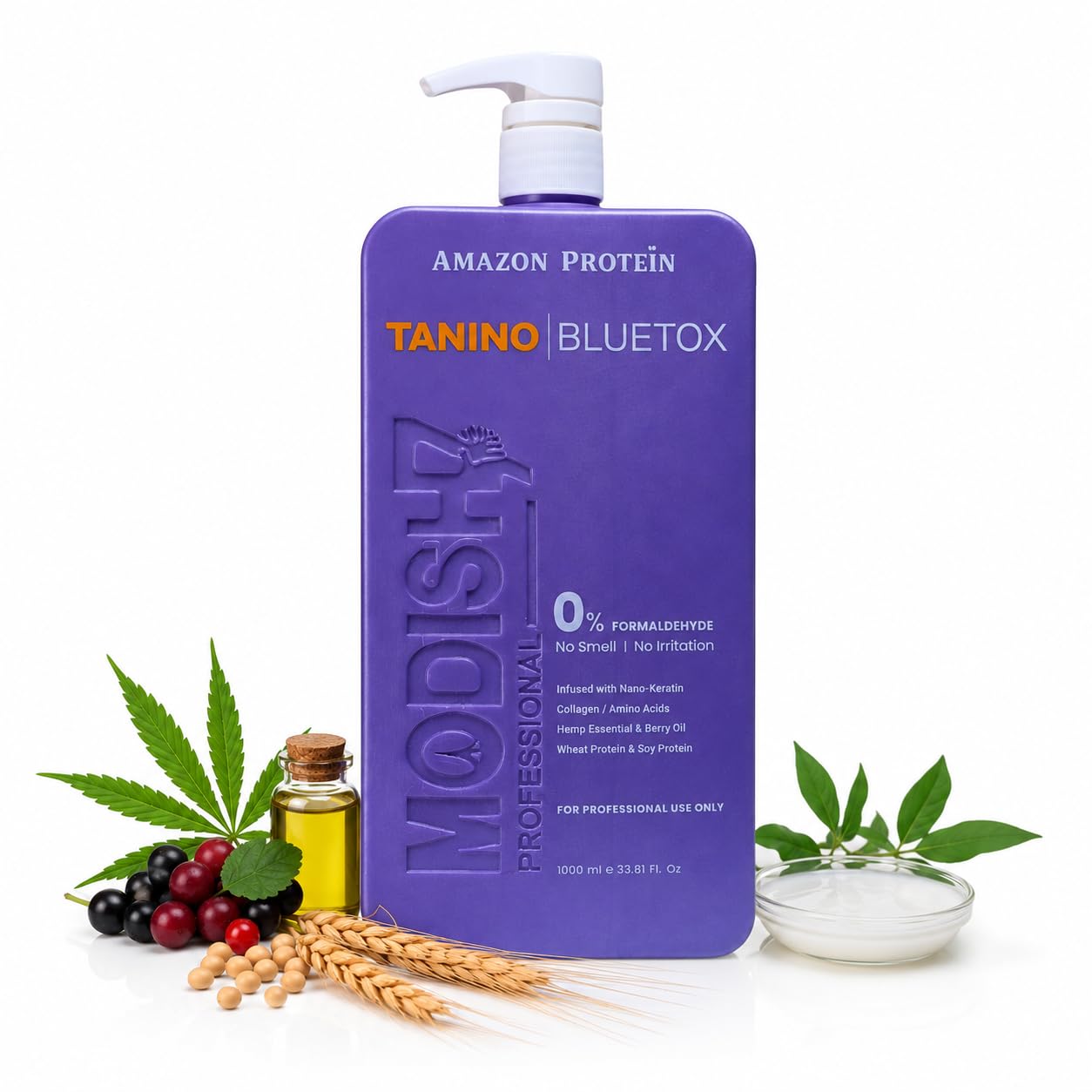 Tanino Bluetox Hair Smoothing Lotion 1000ml | Tannin Technology Formula with Keratin & Proteins | Frizz Control, Shine & Strength | Professional Hair Repair Treatment | For All Hair Types-image-46