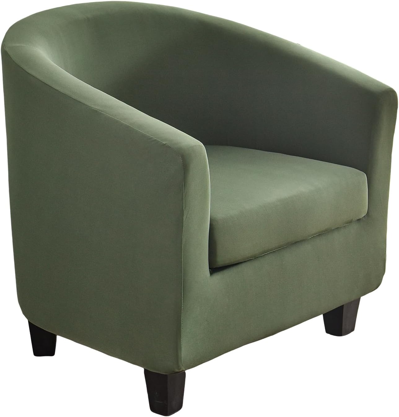 NILUOH Club Chair Slipcover 2 Piece Soft Stretch Tub Chair Cover Barrel Chair Covers Armchair Covers Spandex Couch Covers Furniture Protector for Bar Counter Living Room,Color 08
