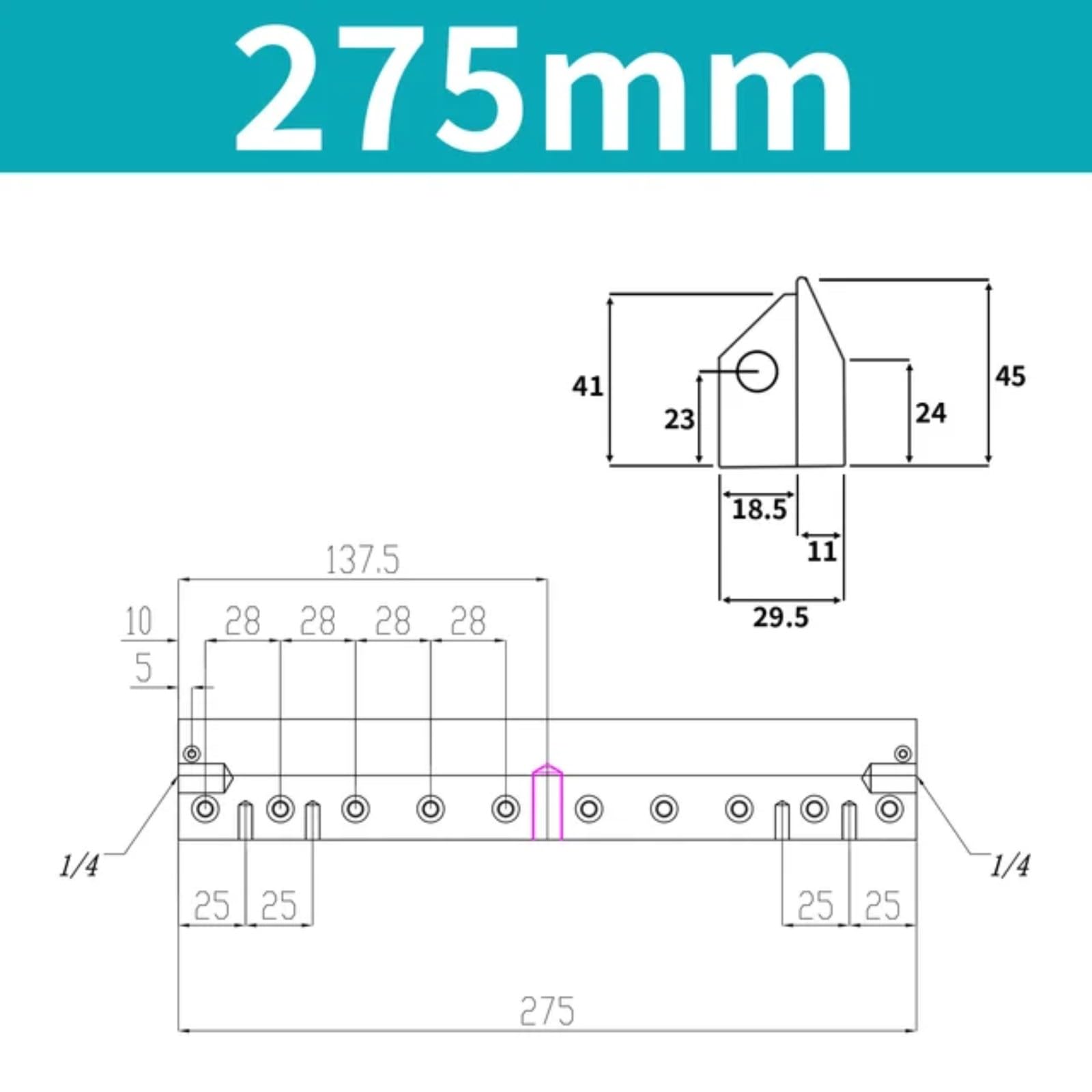 30mm-1000mm nóż przemysłowy (275mm 1 szt.)