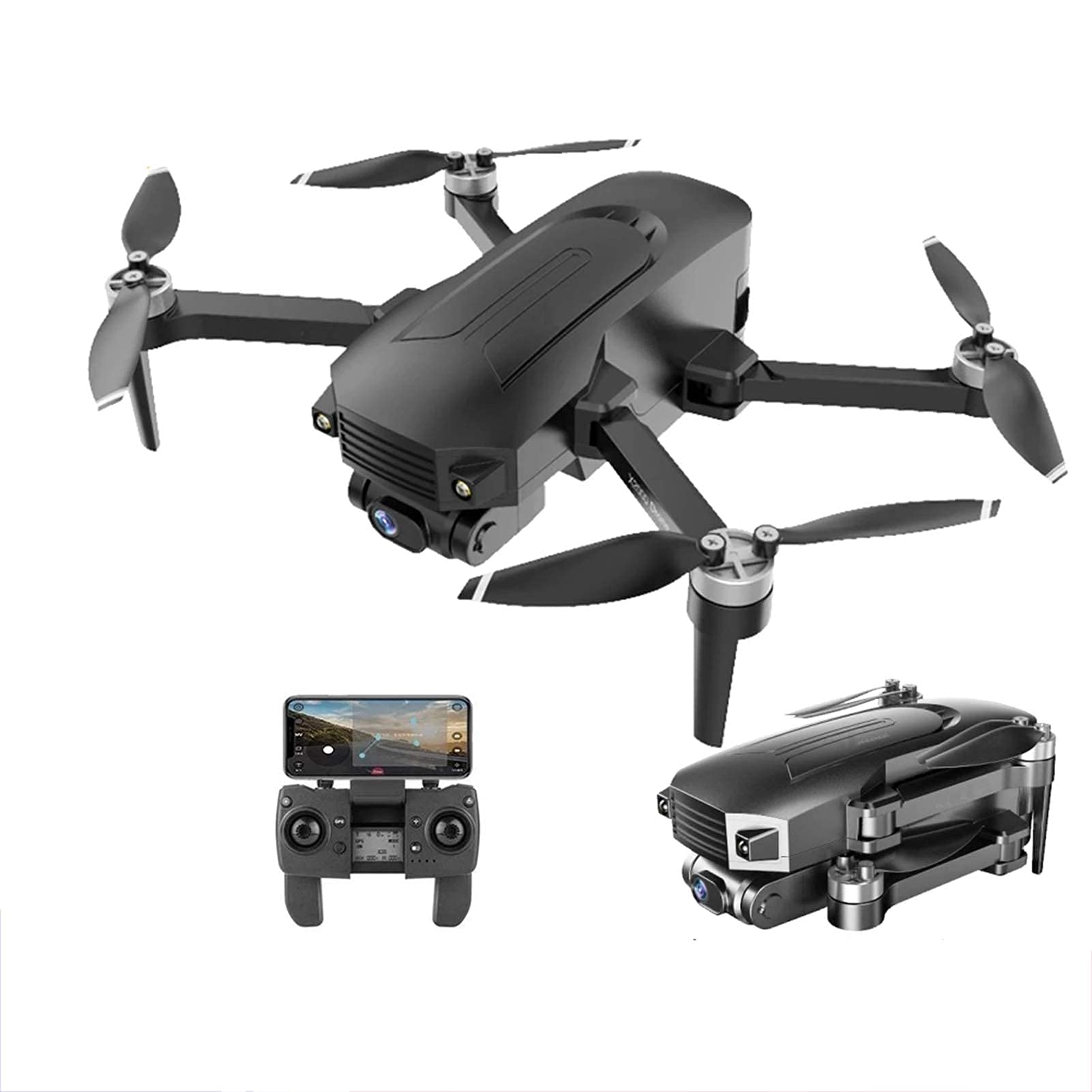 Dron 1.3KM WIFI FPV drony z kamerą pikselową 4K HD Elektryczna regulowana soczewka GPS Automatyczny powrót Czas lotu 30 minut Quadcopter Drone dla dzieci Prezent (bateria * 2)